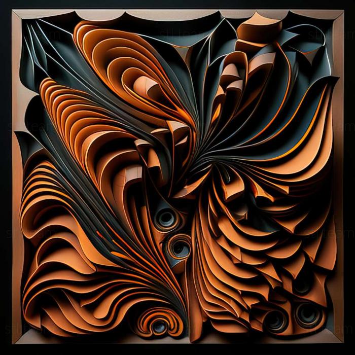 3D model abstract painting (STL)